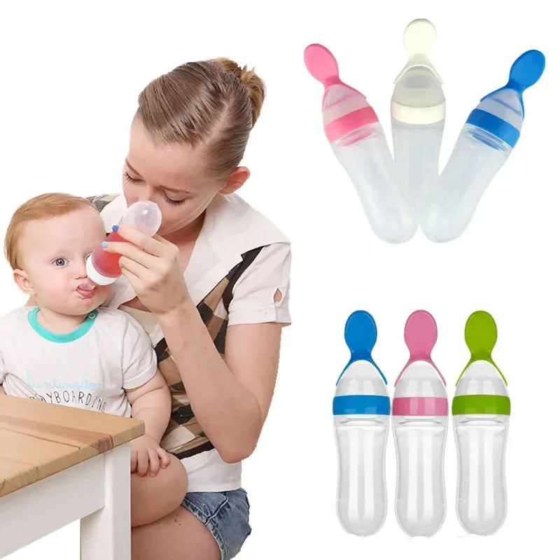Novacart 90ml Feeder With Spoon (Random Color)
