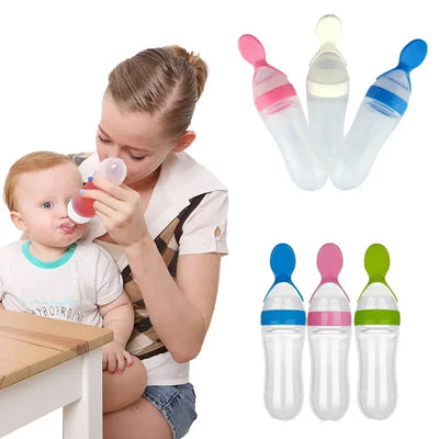 Novacart 90ml Feeder With Spoon (Random Color)
