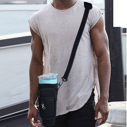 Novacart™ Water Bottle Carrier Bag with Phone Pocket for Stanley