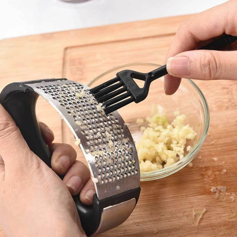 Novacart Stainless Steel Garlic Crusher