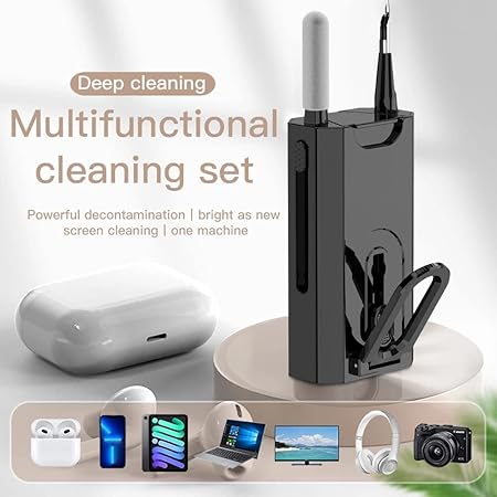 8-in-1 Multifunction Keyboard Cleaning Kit – Portable Electronic Cleaner with Brush