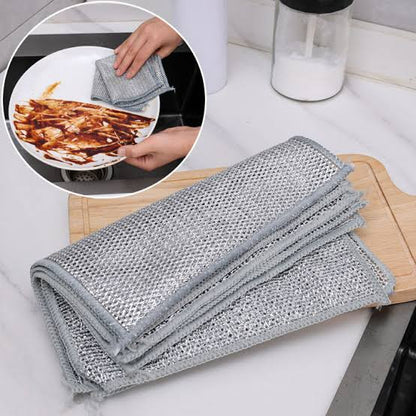 Dish Washing Cleaning Cloth | Wire Dish Washing Rugs For Kitchen Dishes