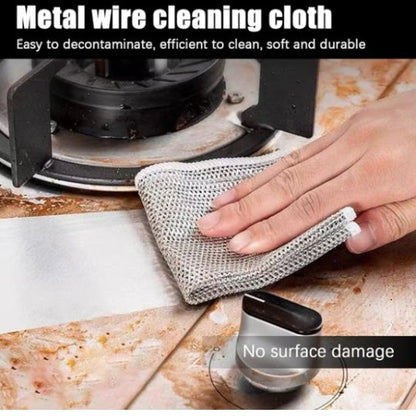 Dish Washing Cleaning Cloth | Wire Dish Washing Rugs For Kitchen Dishes