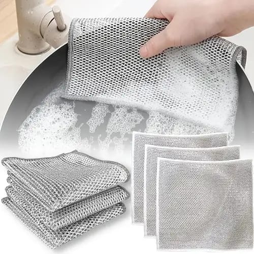 Dish Washing Cleaning Cloth | Wire Dish Washing Rugs For Kitchen Dishes