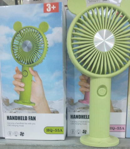 Hq-55a Portable Handheld Mini Fan Rechargeable Usb Fan For Indoor And Outdoor